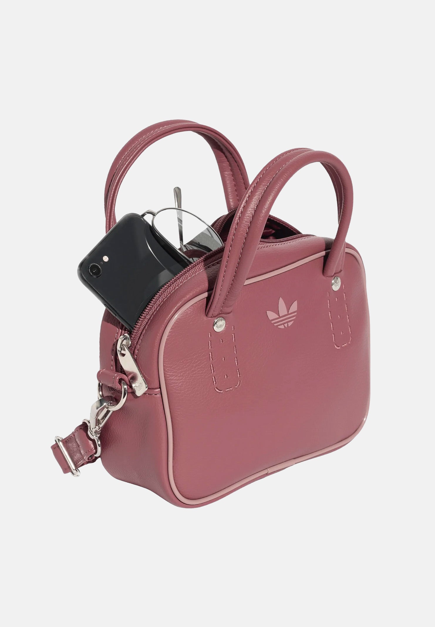ADIDAS ORIGINALS  Borsa a mano Adicolor XS  Crimson bordeaux da donna. KR1502 . ADIDAS ORIGINALS 
