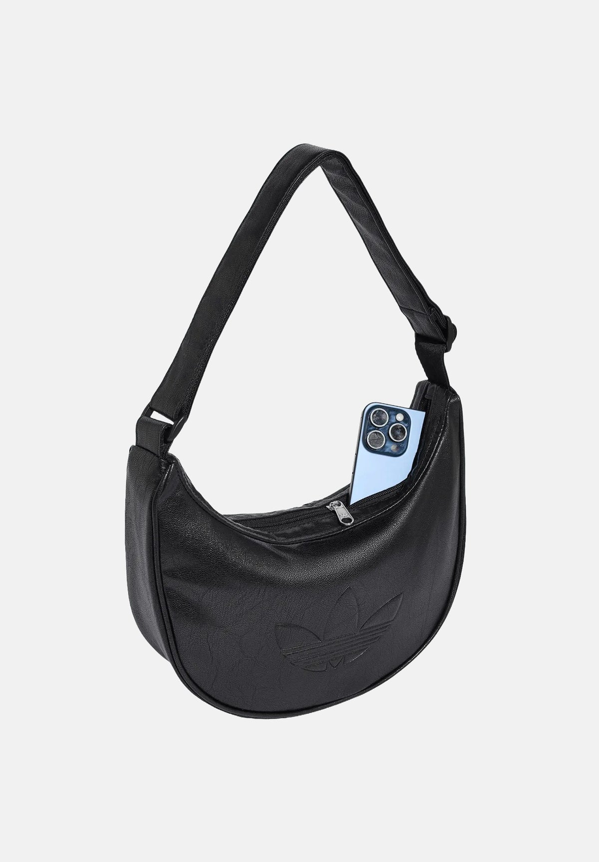 ADIDAS ORIGINALS Borsa a spalla Adicolor Metallic nera da donna. KR1546 . ADIDAS ORIGINALS 