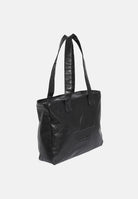ADIDAS ORIGINALS Borsa shopper SHOPPER METALLIC PU BAG Black, nero, da donna. KR1565 . ADIDAS ORIGINALS 