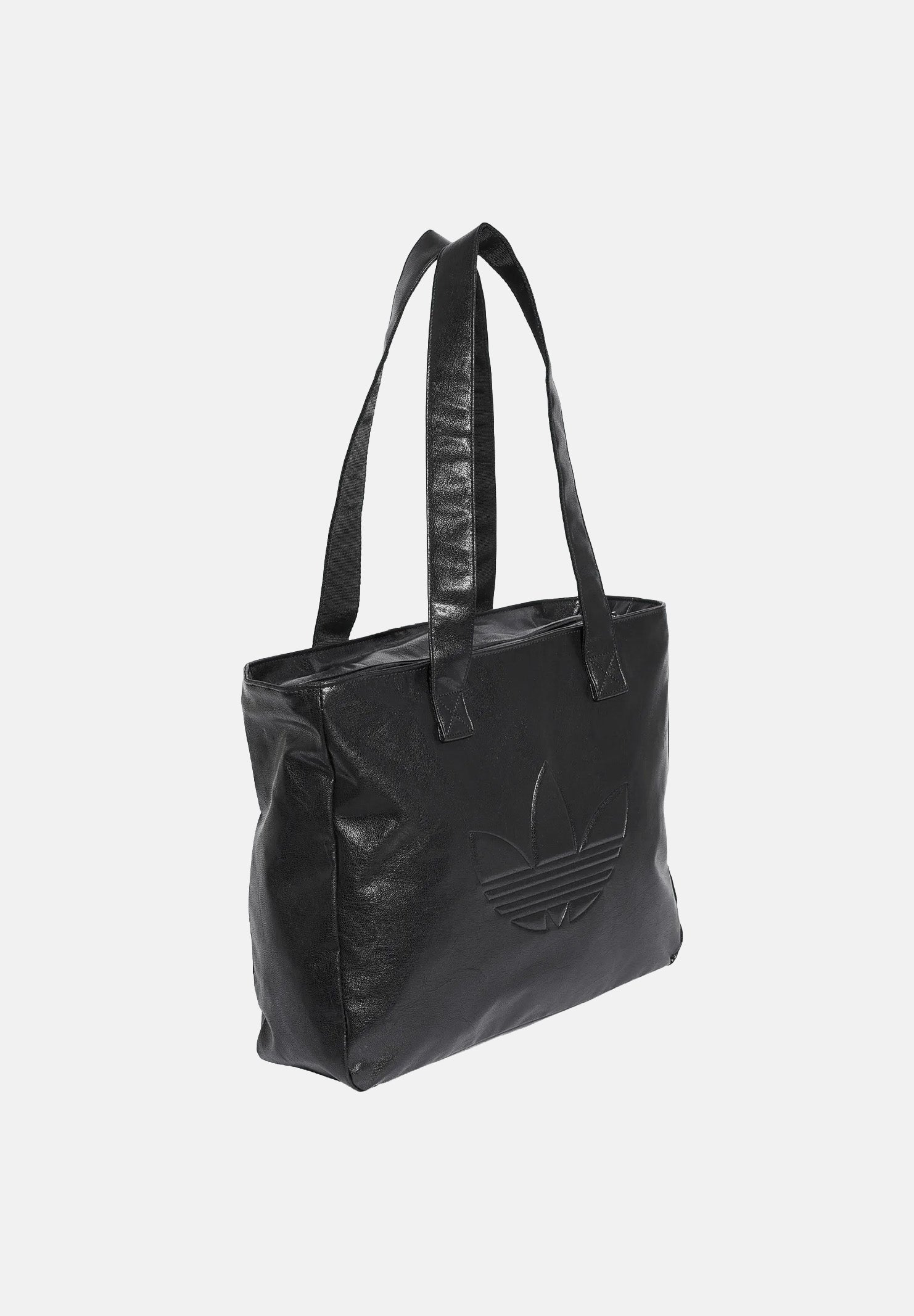 ADIDAS ORIGINALS Borsa shopper SHOPPER METALLIC PU BAG Black, nero, da donna. KR1565 . ADIDAS ORIGINALS 