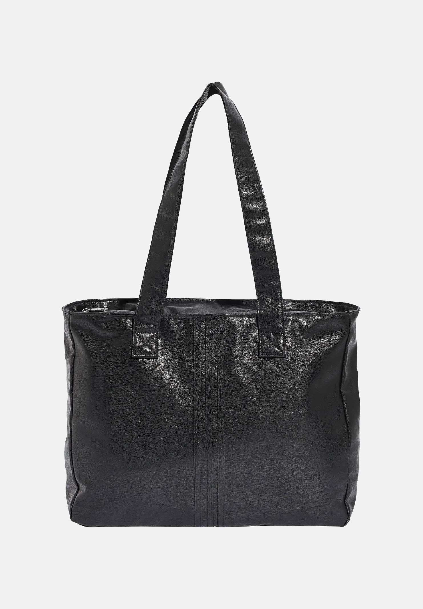 ADIDAS ORIGINALS Borsa shopper SHOPPER METALLIC PU BAG Black, nero, da donna. KR1565 . ADIDAS ORIGINALS 