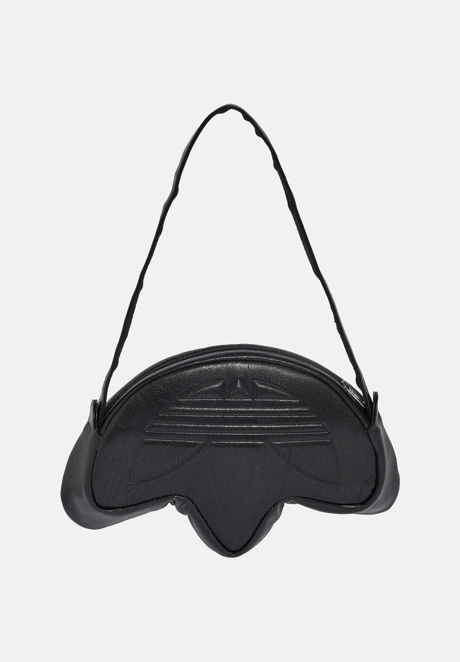 ADIDAS ORIGINALS Borsa TREFOIL Bag Metallic PU Black, nero, da donna. KR1602 . ADIDAS ORIGINALS 