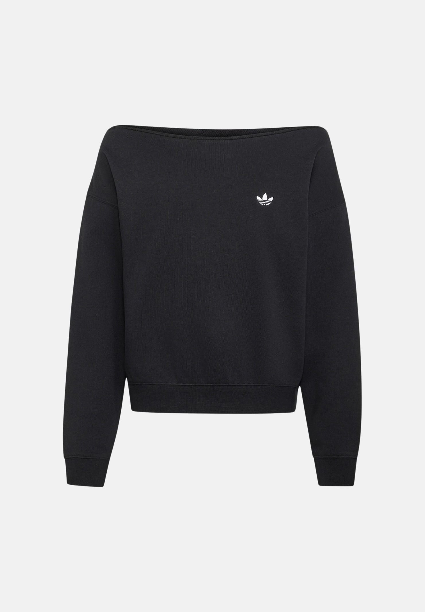 ADIDAS ORIGINALS Felpa OVERSIZE IN FRENCH TERRY nero da bambina KR3481 . ADIDAS ORIGINALS 