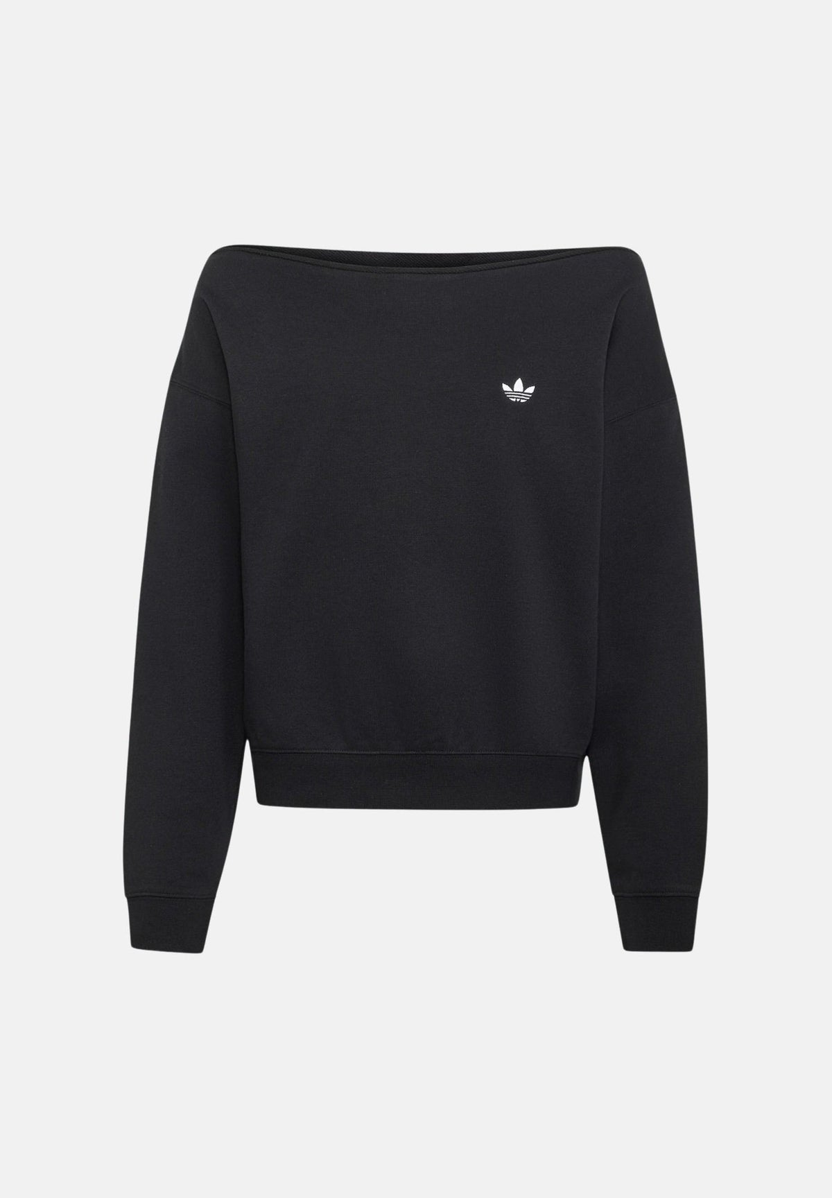 ADIDAS ORIGINALS Felpa OVERSIZE IN FRENCH TERRY nero da bambina KR3481 . ADIDAS ORIGINALS 