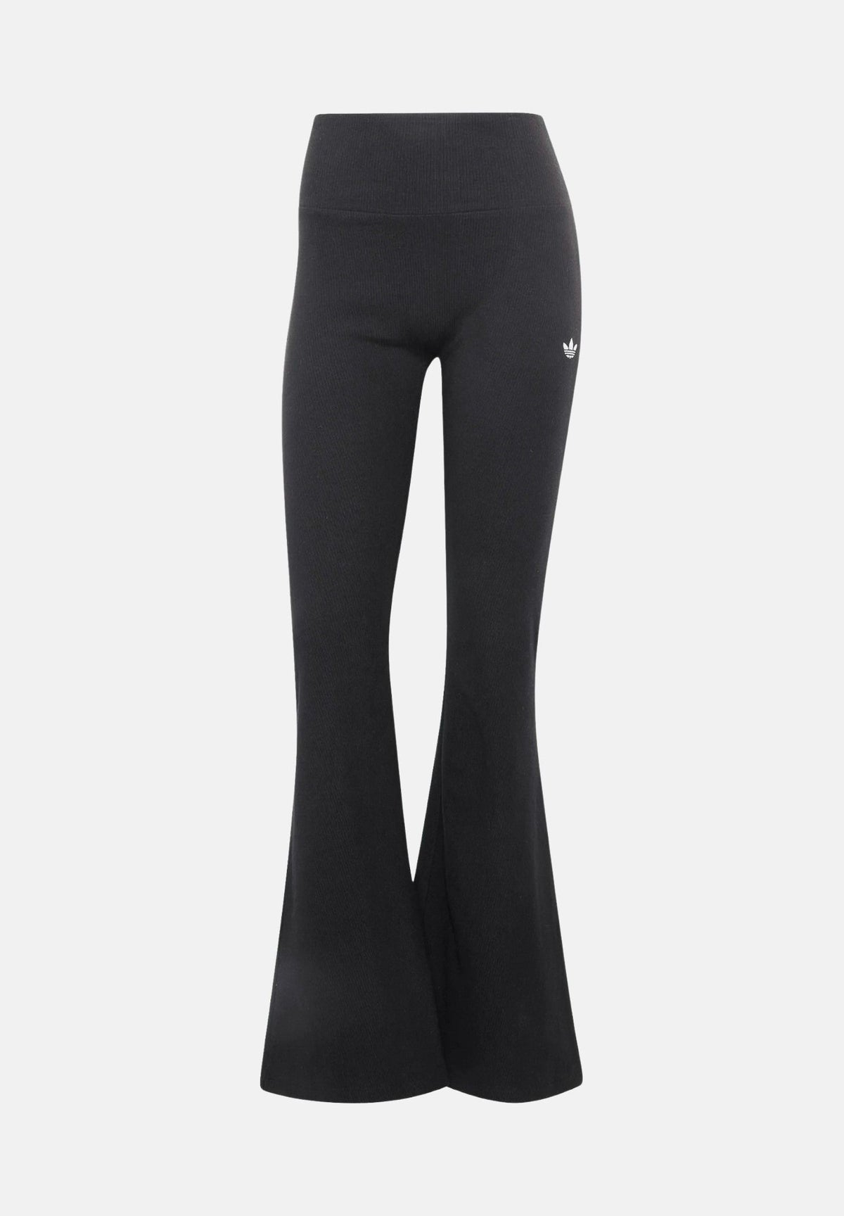 ADIDAS ORIGINALS Leggings ADICOLOR CLASSICS FLARED nero da donna con taglio svasato sul fondo e vita alta. KR3600 . ADIDAS ORIGINALS 