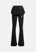 ADIDAS ORIGINALS Leggings SLIM IN MAGLIA nero da bambina con logo iconico KR3921 . ADIDAS ORIGINALS 