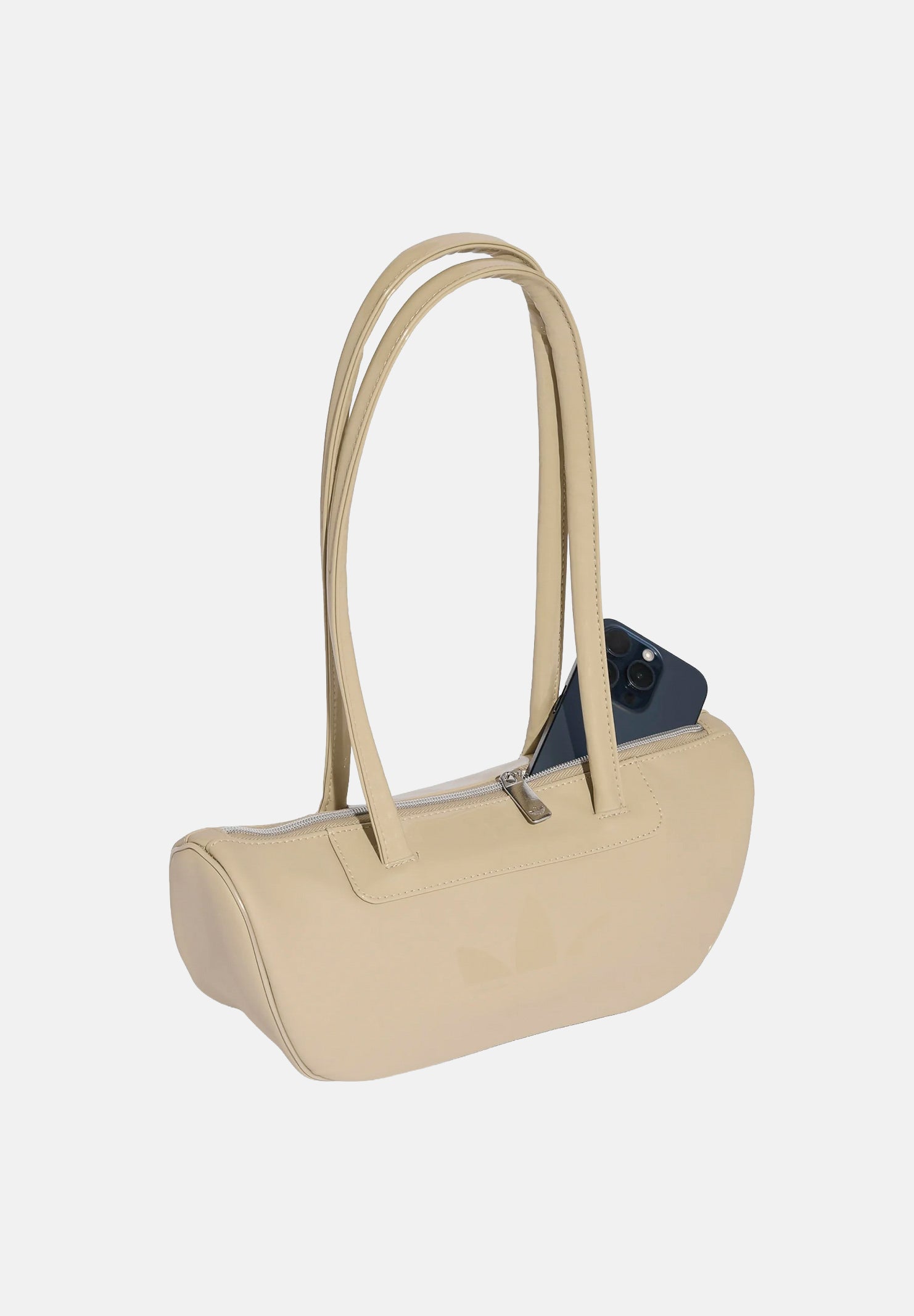 ADIDAS ORIGINALS borsa a spalla Adicolor Bowling Bag PU khaki three beige, colore basico beige, donna. KR6767 . ADIDAS ORIGINALS 