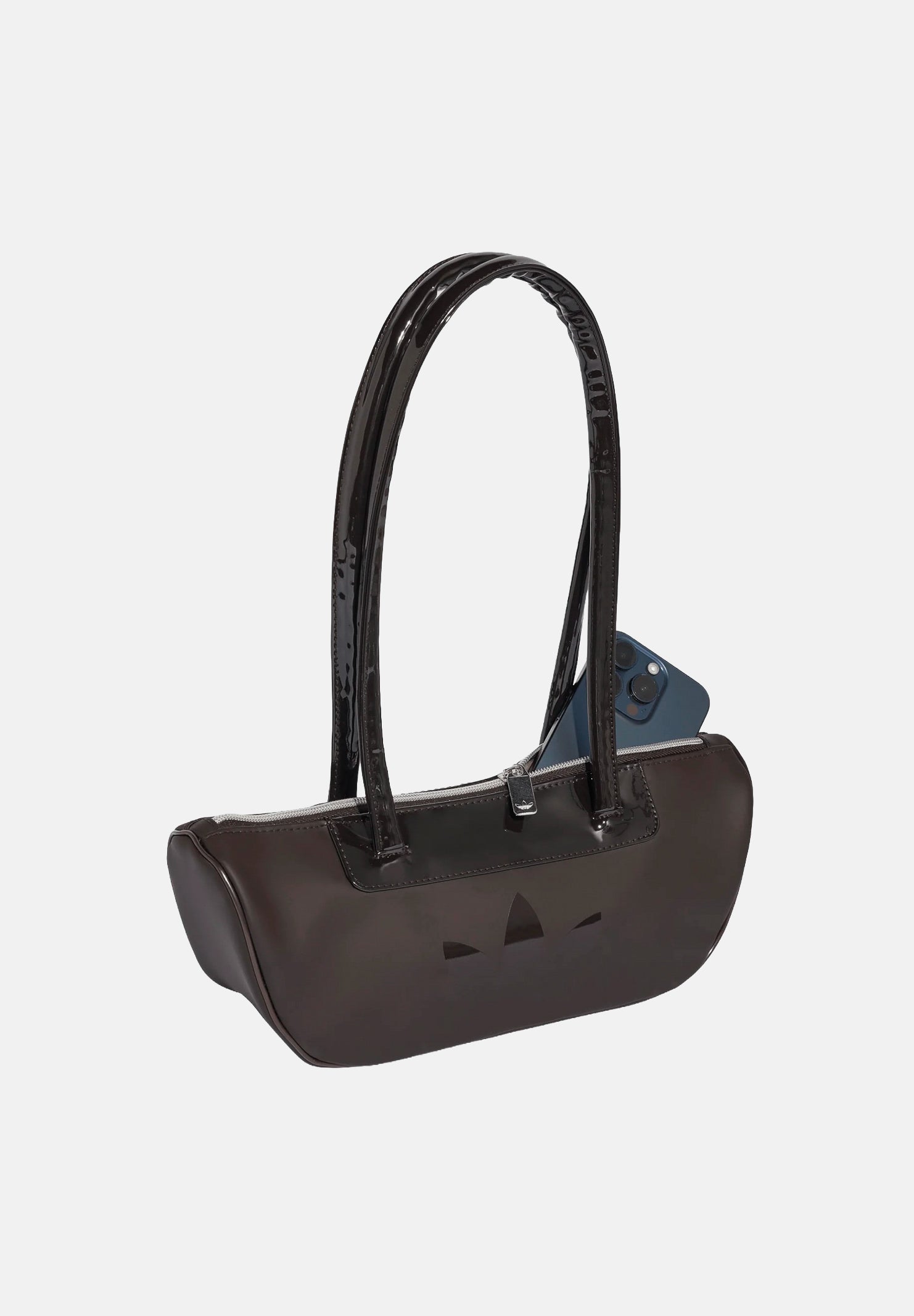 ADIDAS ORIGINALS Borsa a spalla Adicolor Bowling  aurora coffee marrone da donna con finitura lucide KR6768 . ADIDAS ORIGINALS 