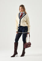 ADIDAS ORIGINALS Shorts CABLE KNIT NIGHT indigo blu notte da donna con lavorazione a trecce<BR/> KR7050 . ADIDAS ORIGINALS 