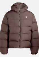 ADIDAS ORIGINALS Piumino CON CAPPUCCIO Aucu marrone da uomo KR7197 . ADIDAS ORIGINALS 