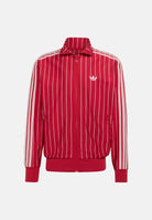 ADIDAS ORIGINALS felpa con zip Firebird Pinstripes Track Top team victory red rosso, colore basico rosso, uomo. KR7227 . ADIDAS ORIGINALS 