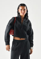 ADIDAS ORIGINALS Felpa SPACER TRACKTOP Black grigio notte da donna con dettagli riflettenti. KR9149 . ADIDAS ORIGINALS 