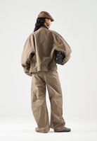 ADIDAS ORIGINALS Pantaloni PREMIUM ESSENTIALS WIDE PANTS beige per uomo e donna KR9655 . ADIDAS ORIGINALS 
