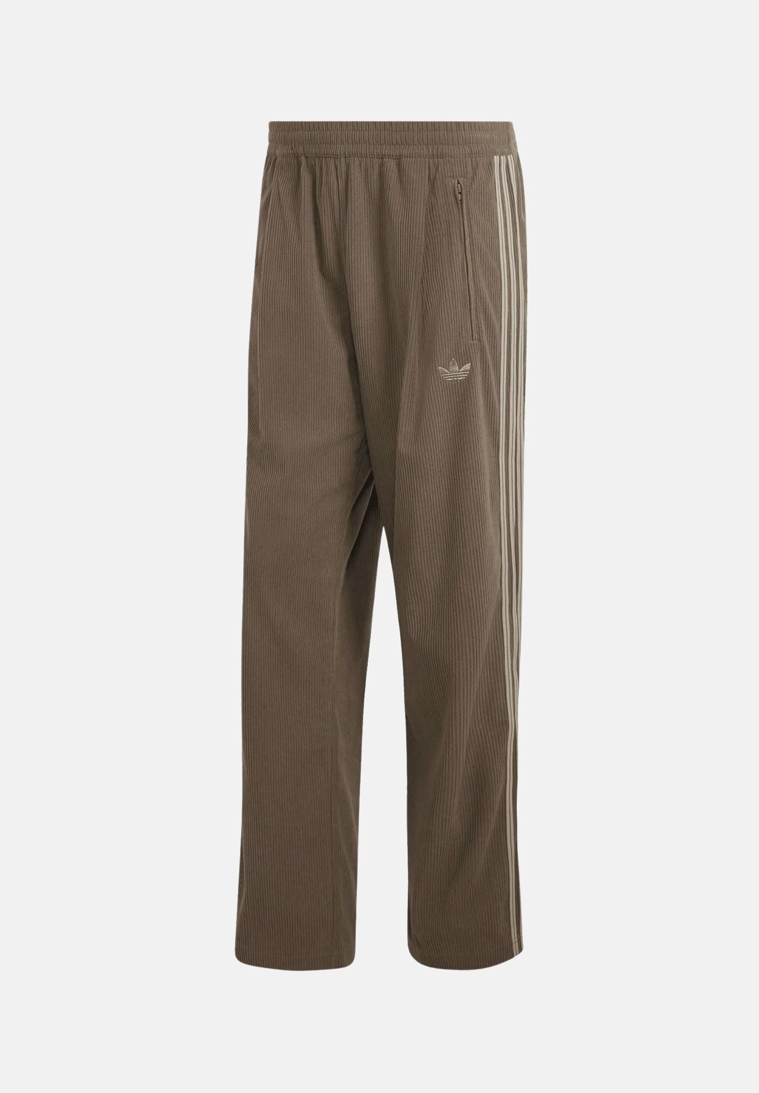 ADIDAS ORIGINALS Pantaloni FIREBIRD CORDUROY marrone da uomo con lavorazione in velluto a coste KR9714 . ADIDAS ORIGINALS 