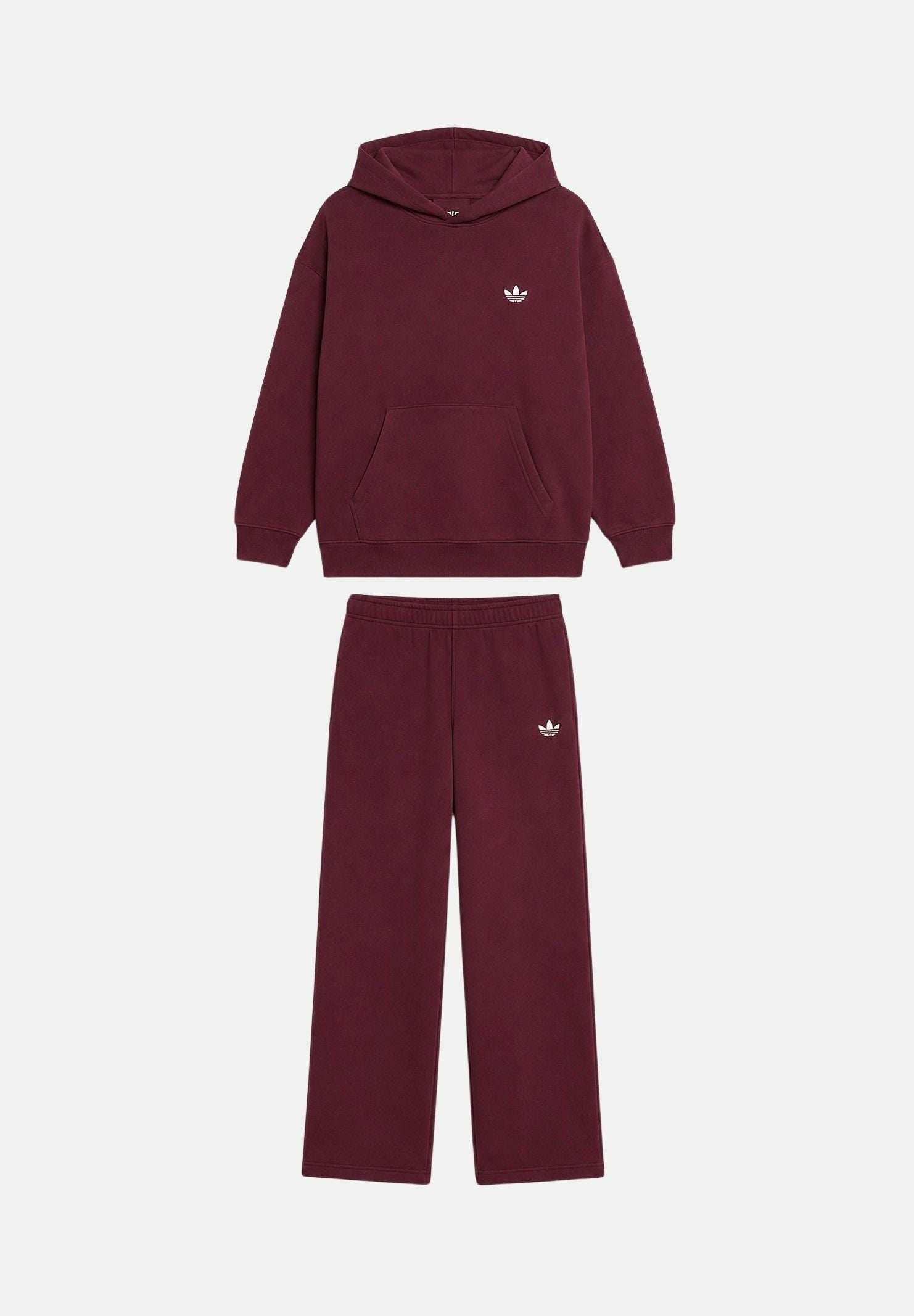 ADIDAS ORIGINALS Tuta Maroon e bordeaux, da bambino e bambina con logo iconico KS1281 . ADIDAS ORIGINALS 