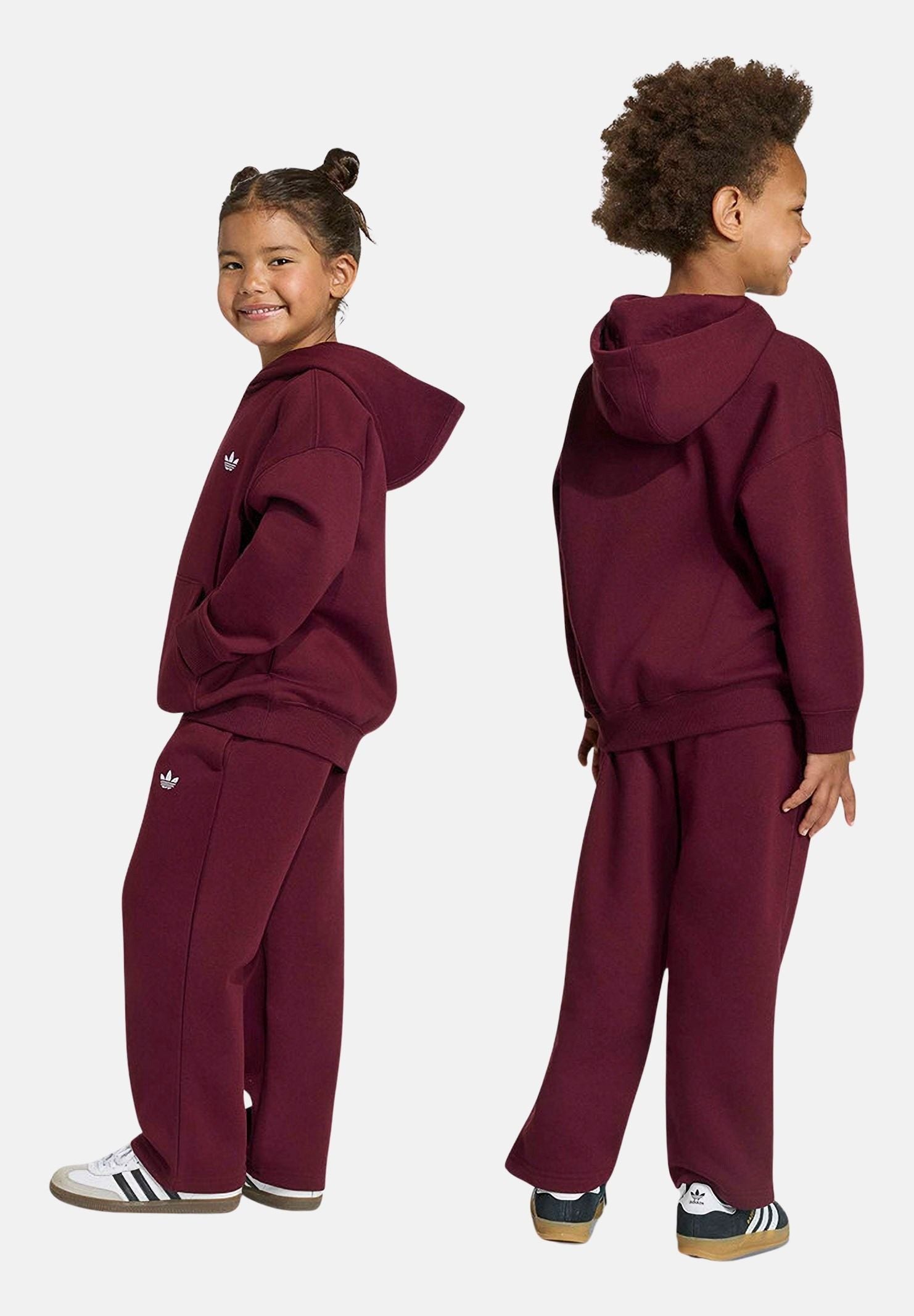 ADIDAS ORIGINALS Tuta Maroon e bordeaux, da bambino e bambina con logo iconico KS1281 . ADIDAS ORIGINALS 