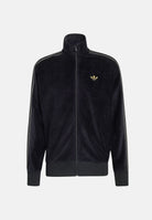 ADIDAS ORIGINALS Felpa FIREBIRD VELOUR nero da uomo con zip KS4094 . ADIDAS ORIGINALS 