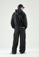 ADIDAS ORIGINALS Felpa PREMIUM ESSENTIALS nera da uomo con cappuccio KS4102 . ADIDAS ORIGINALS 