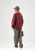 ADIDAS ORIGINALS Pantaloni 3-STRIPES PLEATED branch-marrone per uomo e donna KS4129 . ADIDAS ORIGINALS 