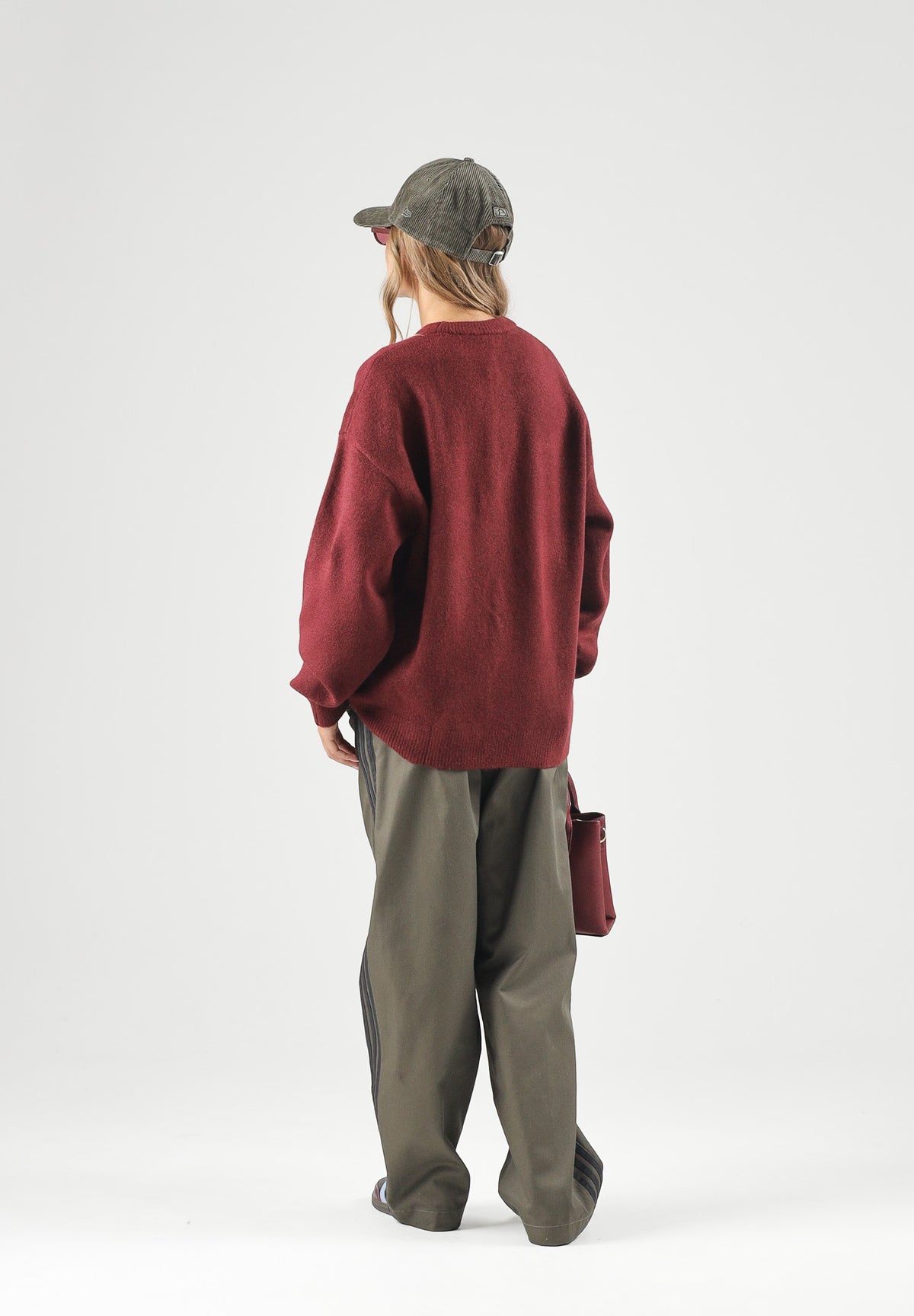 ADIDAS ORIGINALS Pantaloni 3-STRIPES PLEATED branch-marrone per uomo e donna KS4129 . ADIDAS ORIGINALS 