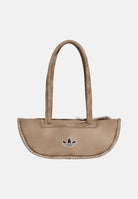 ADIDAS ORIGINALS Borsa BOWLING a spalla beige da donna con logo Trefoil KS4135 . ADIDAS ORIGINALS 