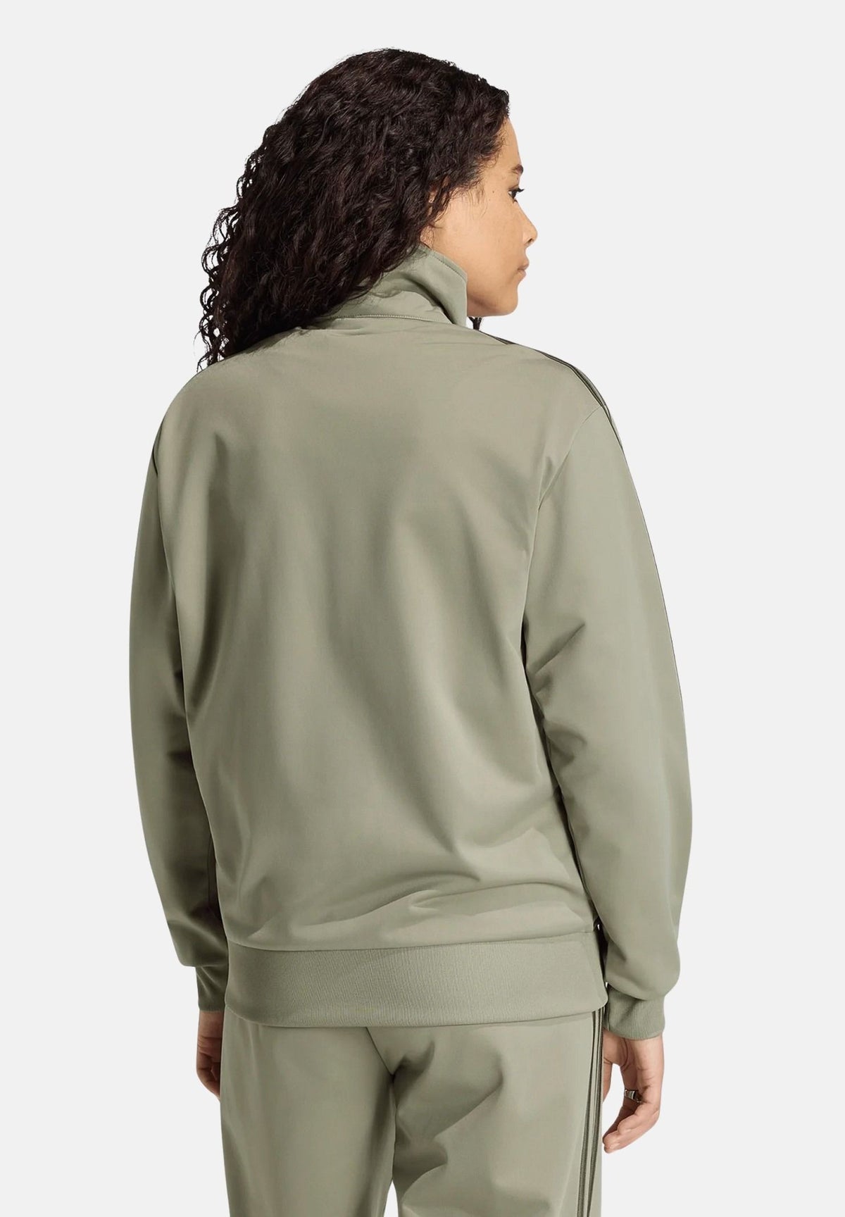 ADIDAS ORIGINALS Felpa con zip FIREBIRD verde fango per uomo e donna con colletto alto e bande laterali coordinate. KS4679 . ADIDAS ORIGINALS 
