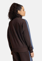 ADIDAS ORIGINALS Felpa con zip FIREBIRD LOOSE Aurora Coffee-marrone da donna con 3-stripes KS4680 . ADIDAS ORIGINALS 