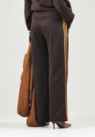 ADIDAS ORIGINALS Pantaloni FIREBIRD Auburn-marrone per uomo e donna con logo iconico laterale KS4741 . ADIDAS ORIGINALS 