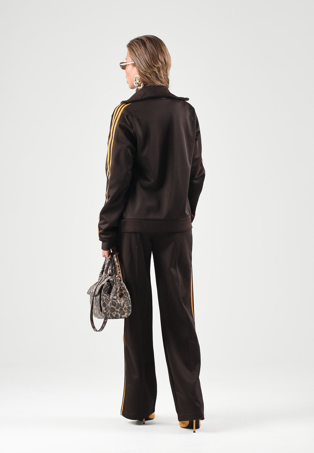 ADIDAS ORIGINALS Pantaloni FIREBIRD Auburn-marrone per uomo e donna con logo iconico laterale KS4741 . ADIDAS ORIGINALS 