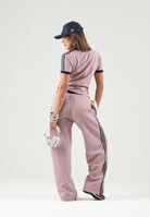 ADIDAS ORIGINALS T-shirt ADICOLOR 3-STRIPES tee-rosa da donna con mini logo iconico KS4776 . ADIDAS ORIGINALS 