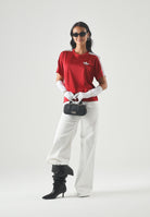 ADIDAS ORIGINALS T-shirt FIREBIRD sportiva victory red- rosso, da donna <BR/> KS4802 . ADIDAS ORIGINALS 