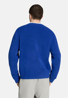ADIDAS ORIGINALS Maglia TREFOIL ESSENTIALS FULLY blu da uomo con logo iconico KS4890 . ADIDAS ORIGINALS 