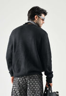 ADIDAS ORIGINALS Maglione girocolloTREFOIL ESSENTIALS FULLY nero per uomo e donna con logo iconico KS4891 . ADIDAS ORIGINALS 