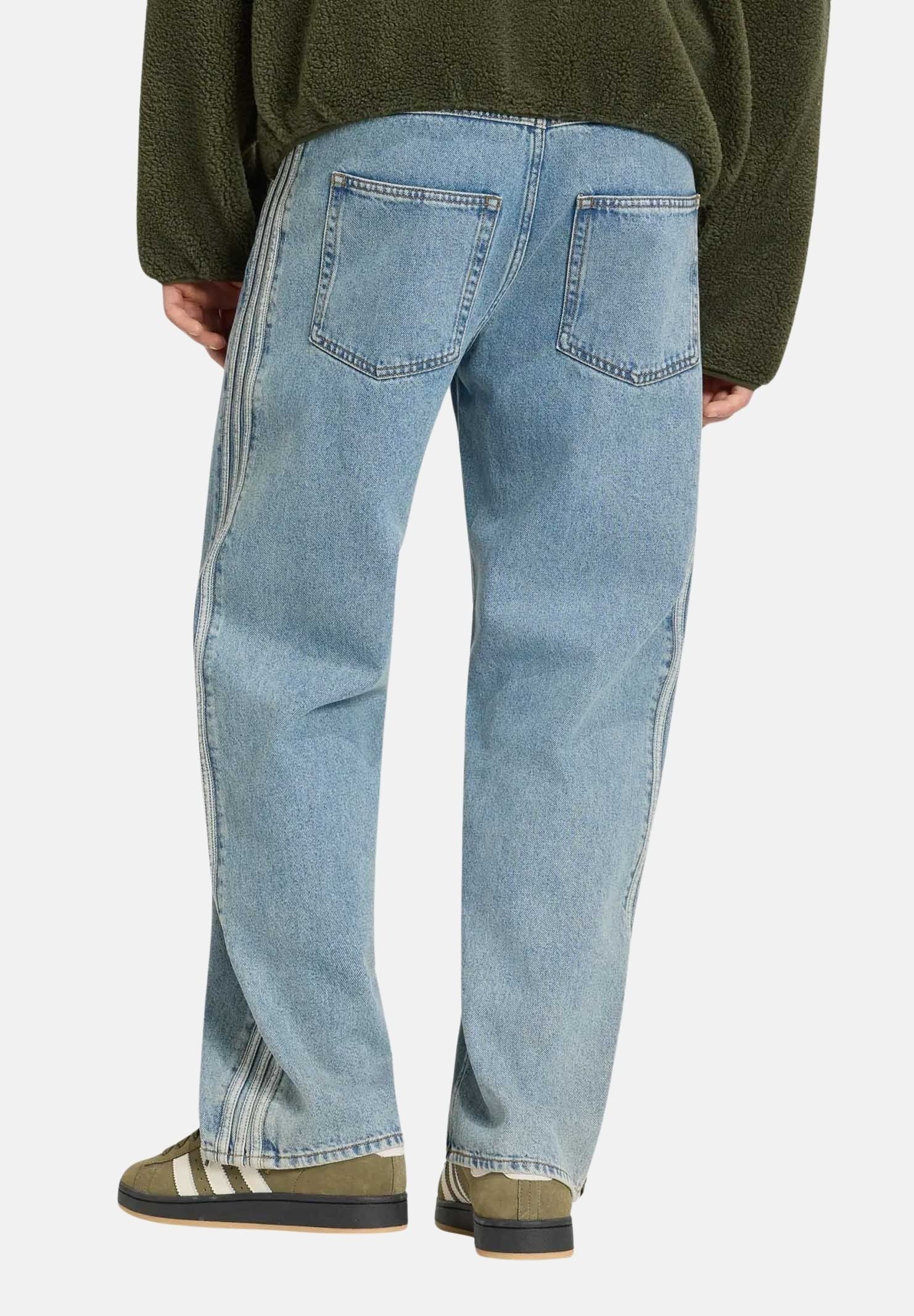 ADIDAS ORIGINALS Jeans FIREBIRD ADICOLOR DENIM worn blue-celeste chiaro da uomo con iconche 3-stripes KS4966 . ADIDAS ORIGINALS 