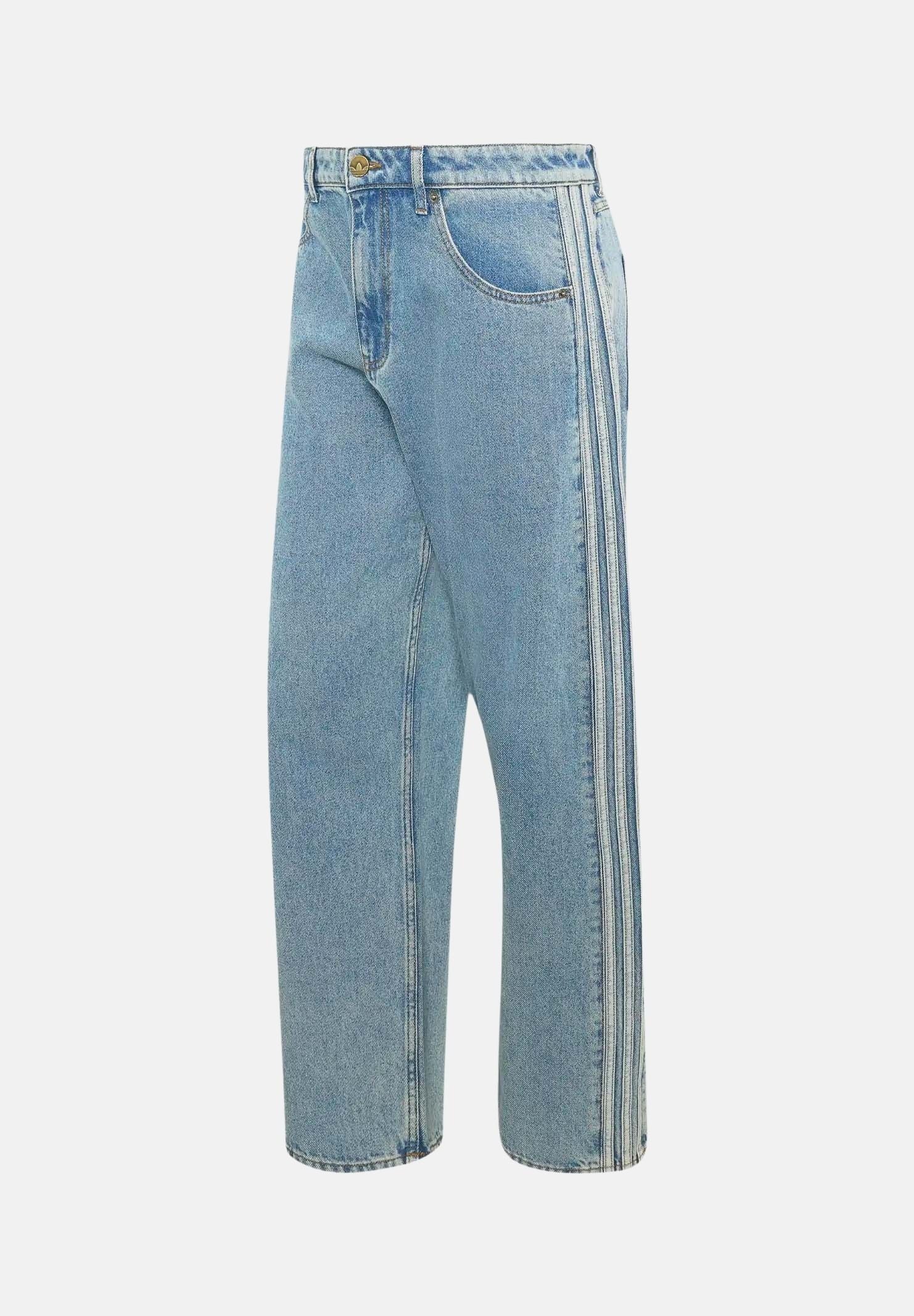 ADIDAS ORIGINALS Jeans FIREBIRD ADICOLOR DENIM worn blue-celeste chiaro da uomo con iconche 3-stripes KS4966 . ADIDAS ORIGINALS 