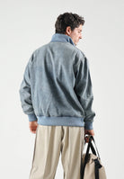 ADIDAS ORIGINALS Giubbotto FIREBIRD ADICOLOR denim-azzurro da uomo con effetto slavato e 3-Stripes sulle maniche. KS4970 . ADIDAS ORIGINALS 