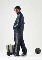 ADIDAS ORIGINALS Giubbotto di jeans FIREBIRD ADICOLOR indigo blu per uomo e donna con 3-Stripes sulle maniche. KS4971 . ADIDAS ORIGINALS 