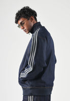 ADIDAS ORIGINALS Giubbotto di jeans FIREBIRD ADICOLOR indigo blu per uomo e donna con 3-Stripes sulle maniche. KS4971 . ADIDAS ORIGINALS 