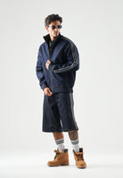 ADIDAS ORIGINALS Giubbotto FIREBIRD ADICOLOR indigo blu da uomo con 3-Stripes sulle maniche. KS4971 . ADIDAS ORIGINALS 