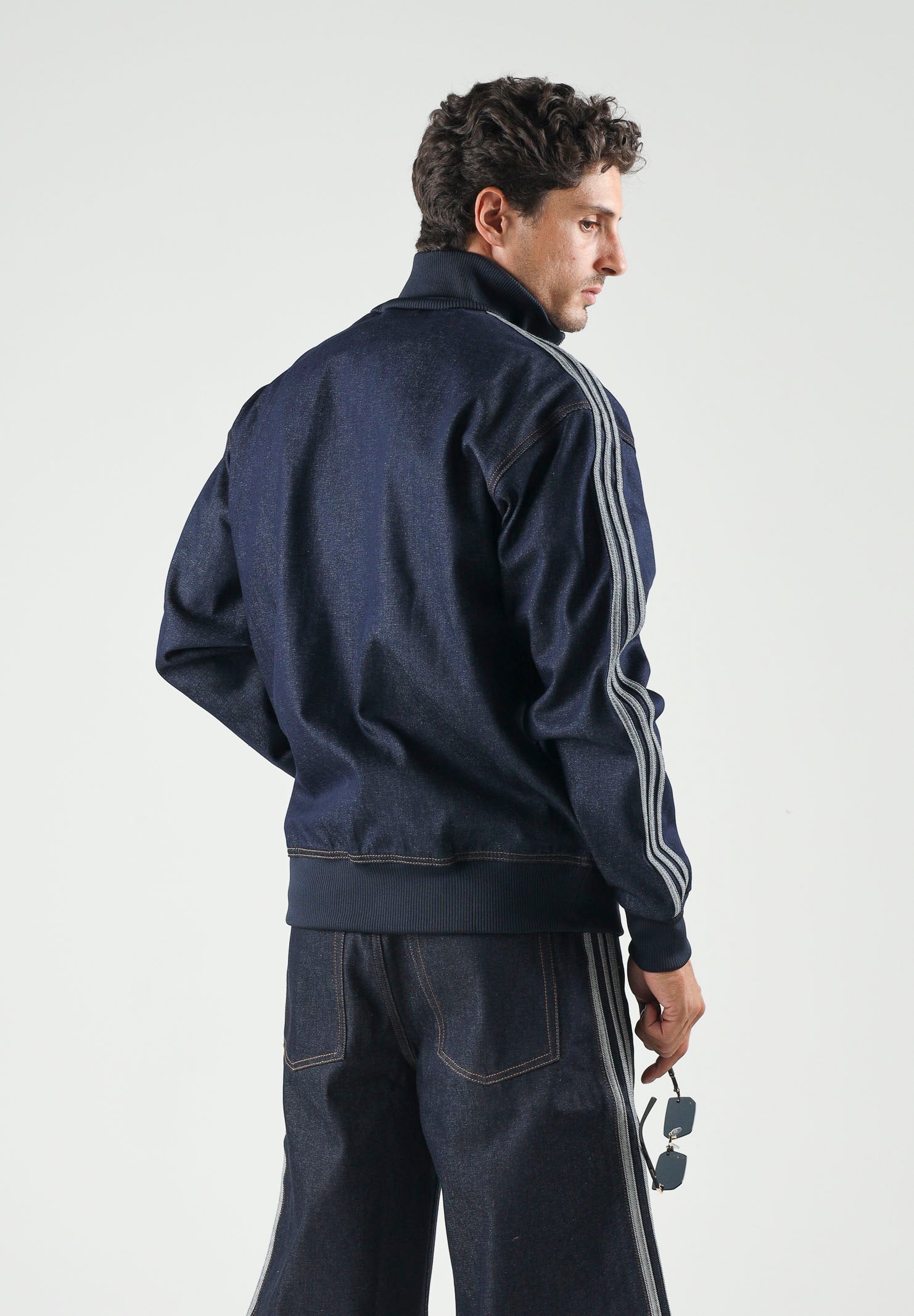 ADIDAS ORIGINALS Giubbotto FIREBIRD ADICOLOR indigo blu da uomo con 3-Stripes sulle maniche. KS4971 . ADIDAS ORIGINALS 