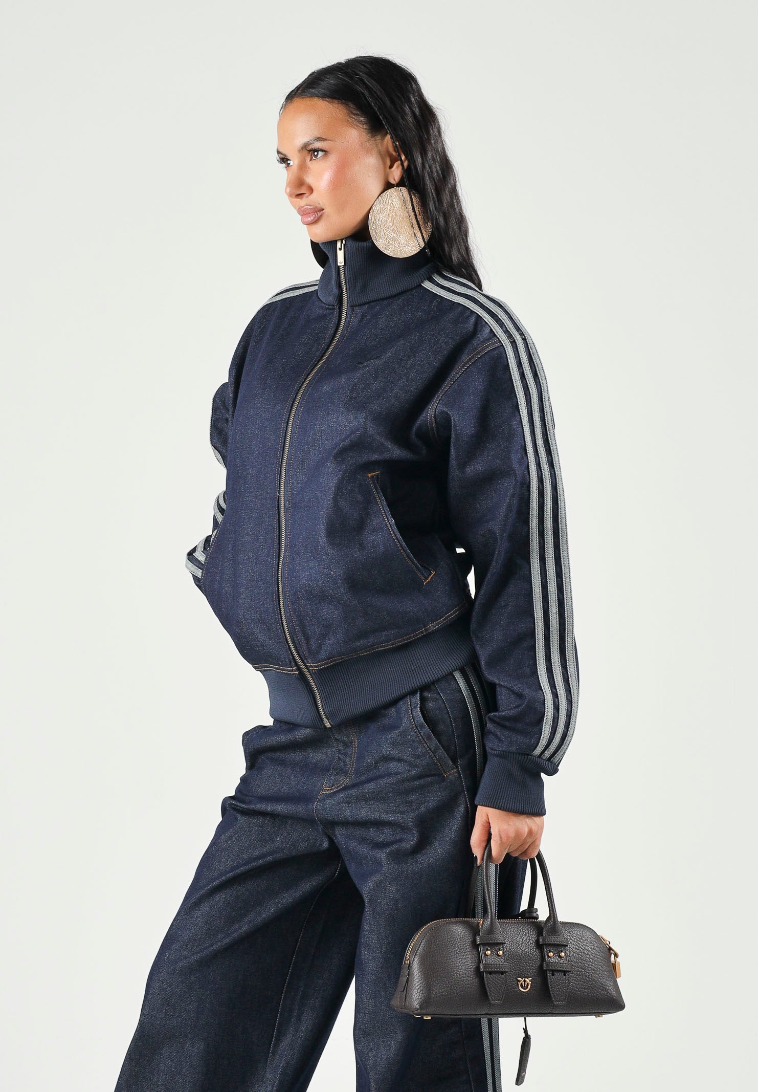 ADIDAS ORIGINALS Giubbotto FIREBIRD ADICOLOR indigo blu da uomo con 3-Stripes sulle maniche. KS4971 . ADIDAS ORIGINALS 