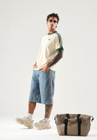 ADIDAS ORIGINALS Shorts FIREBIRD MID-RISE light-blu da uomo con iconiche 3-Stripes KS4975 . ADIDAS ORIGINALS 