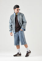 ADIDAS ORIGINALS Bermuda FIREBIRD MID-RISE light-blu da uomo con iconiche 3-Stripes KS4975 . ADIDAS ORIGINALS 