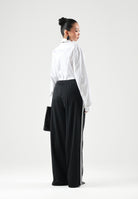 ADIDAS ORIGINALS Pantaloni PINSTRIPE FIREBIRD nero da donna con motivo gessato KS6787 . ADIDAS ORIGINALS 