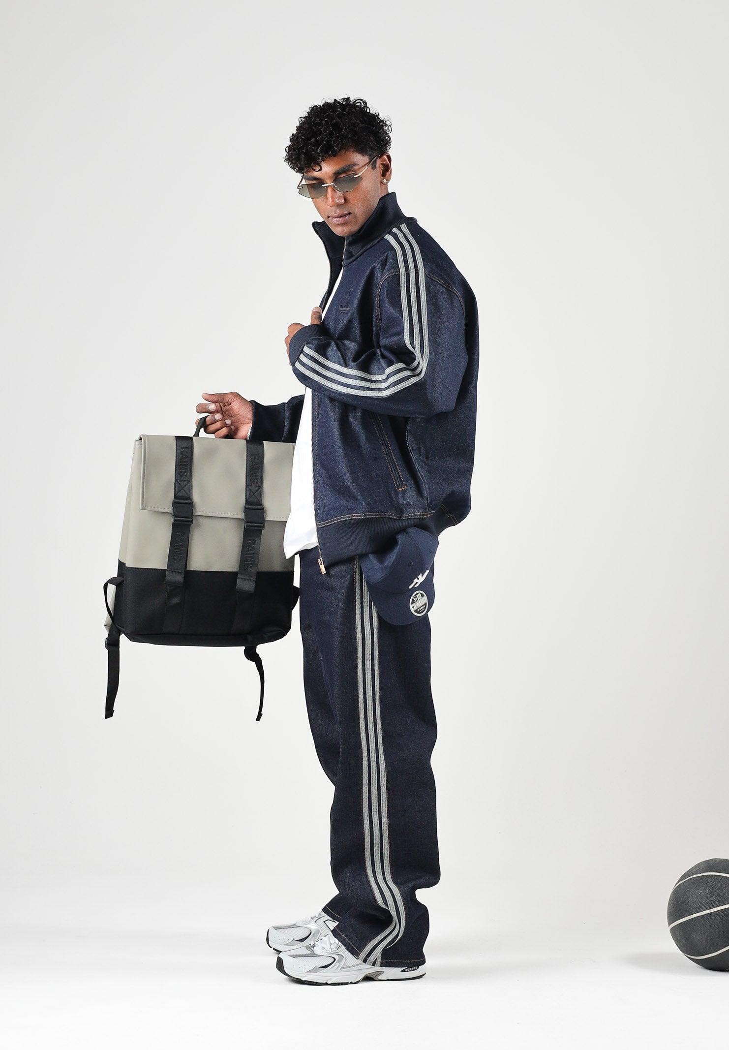 ADIDAS ORIGINALS Jeans FIREBIRD ADICOLOR DENIM indigo blu da  uomo KS6924 . ADIDAS ORIGINALS 