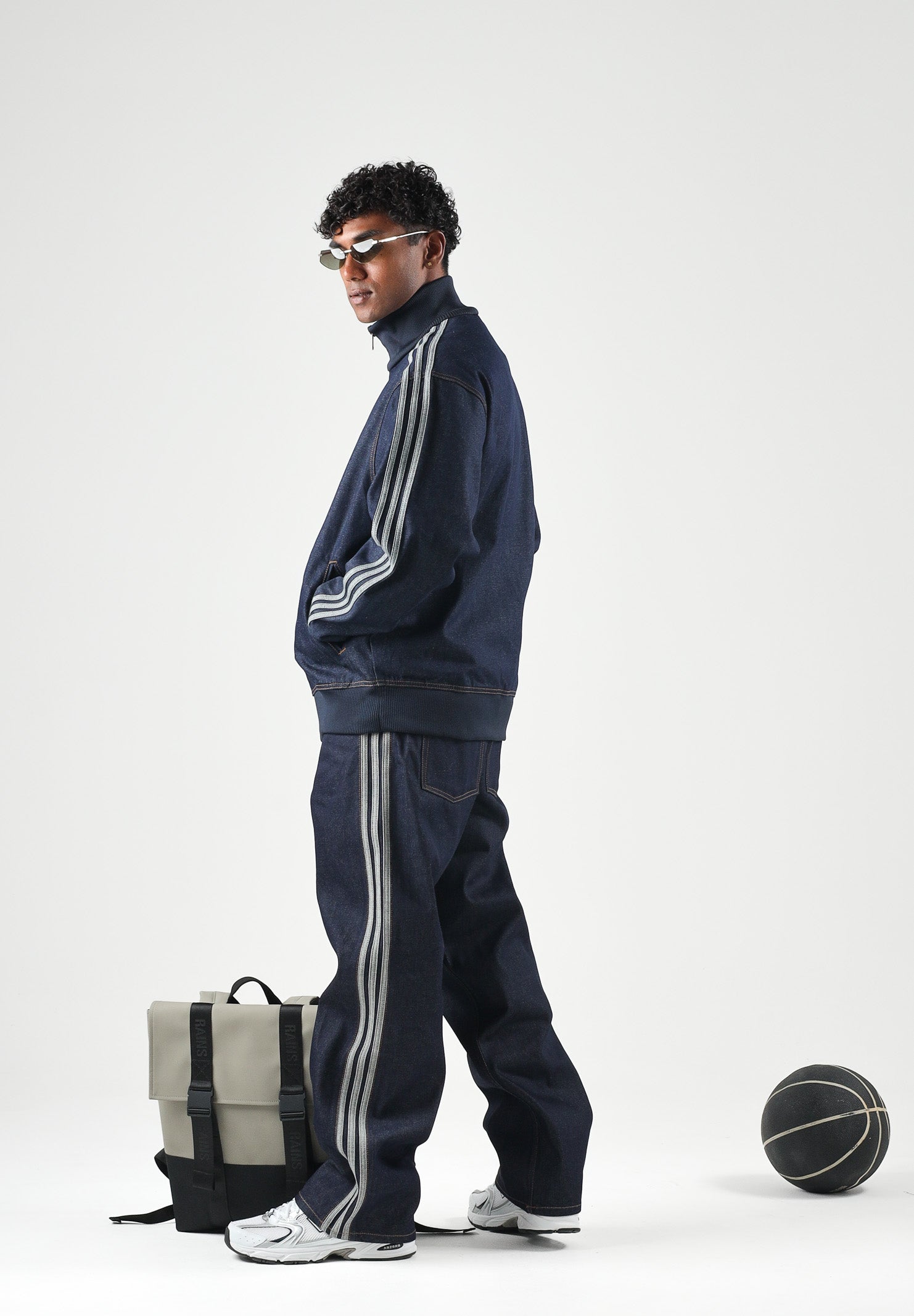 ADIDAS ORIGINALS Jeans FIREBIRD ADICOLOR DENIM indigo blu da  uomo KS6924 . ADIDAS ORIGINALS 