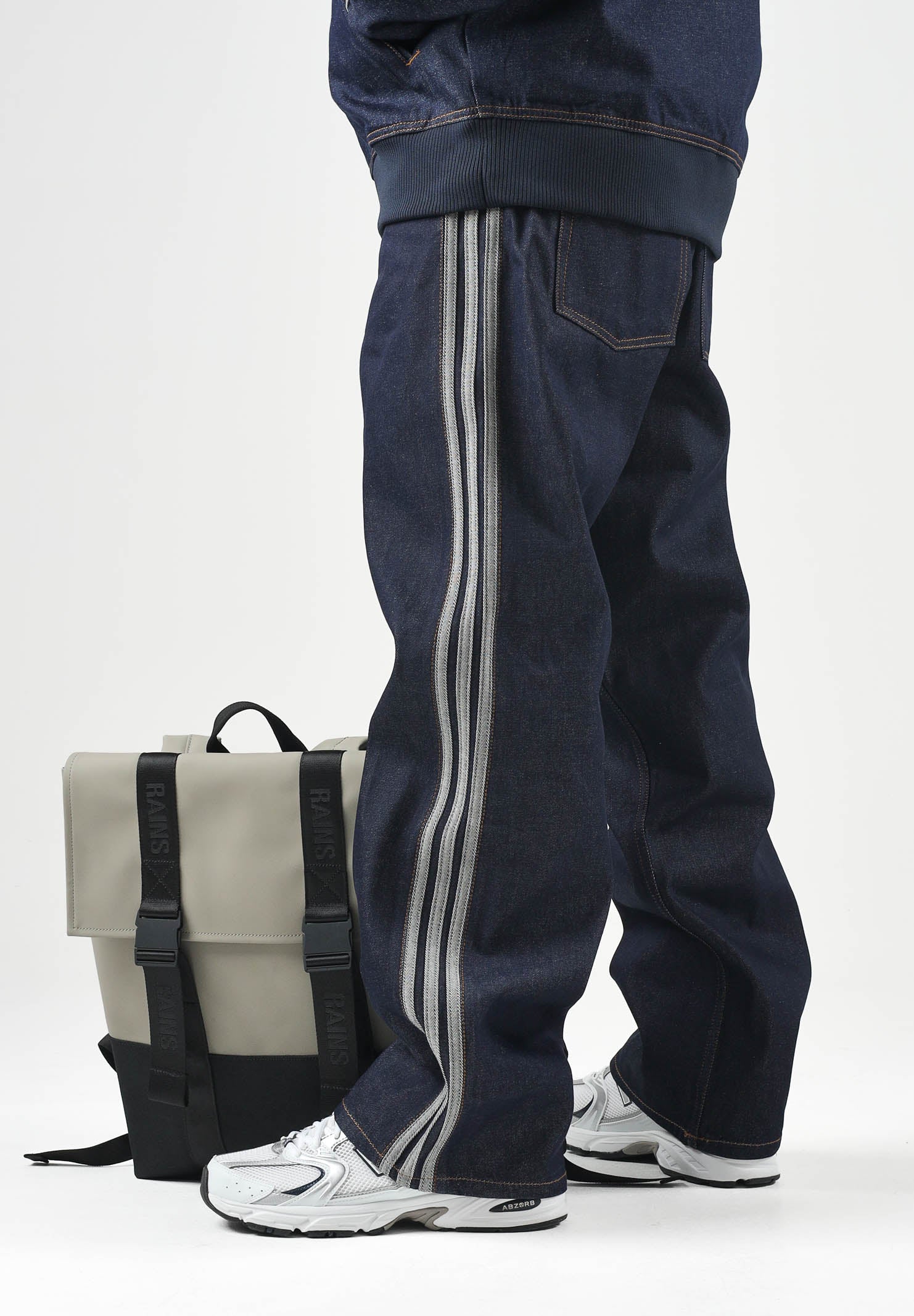 ADIDAS ORIGINALS Jeans FIREBIRD ADICOLOR DENIM indigo blu da  uomo KS6924 . ADIDAS ORIGINALS 