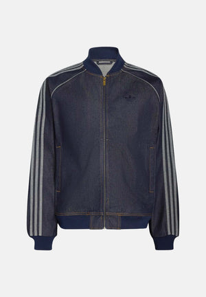 ADIDAS ORIGINALS Giubbotto SST ADICOLOR DENIM blu da uomo , con iconiche 3-Stripes KS6926 . ADIDAS ORIGINALS 