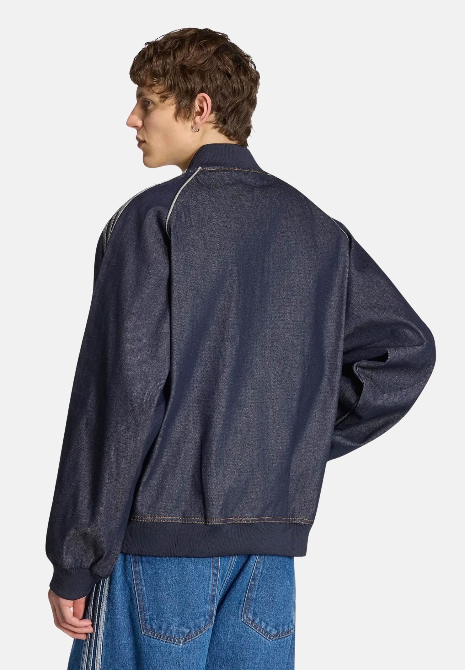 ADIDAS ORIGINALS Giubbotto SST ADICOLOR DENIM blu per uomo e donna , con iconiche 3-Stripes KS6926 . ADIDAS ORIGINALS 