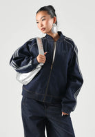 ADIDAS ORIGINALS Giubbotto di jeans SST ADICOLOR DENIM blu per uomo e donna , con iconiche 3-Stripes KS6926 . ADIDAS ORIGINALS 